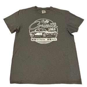 GM Official Gray 1963 Stingray Corvette Short‎ Sleeve T-Shirt L
